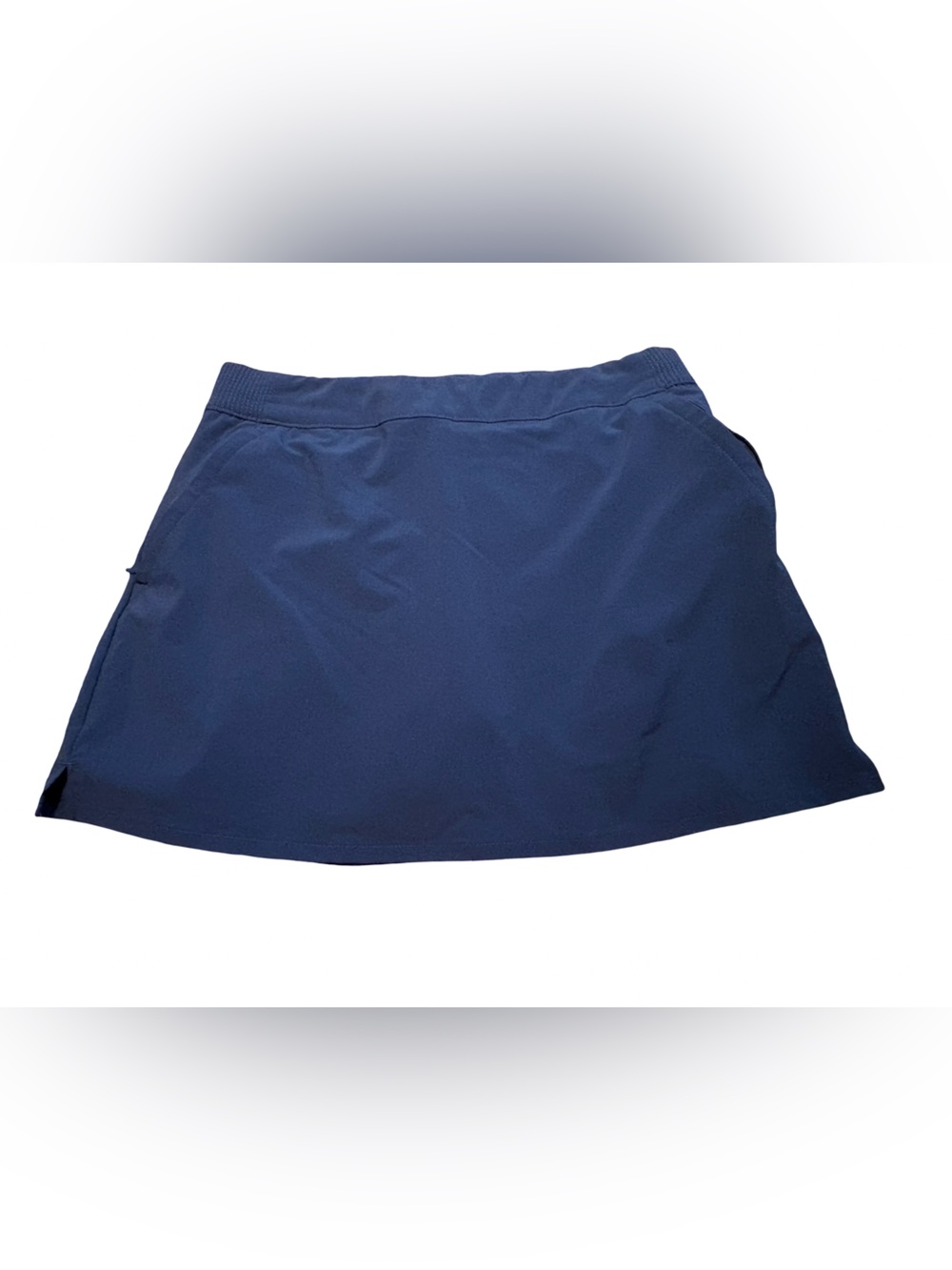 PFG Columbia Navy Skirt with Comfortable Elastic Waist And Shorts NWOT Size L